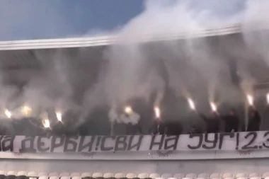 "Grobari" ispratili igrače u boj...Ili beše "derbi"