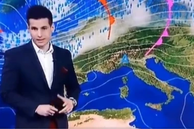 (VIDEO) Novi skandal RTS: Novinar vremenske prognoze se žešće zbunio, imaćete transfer blama