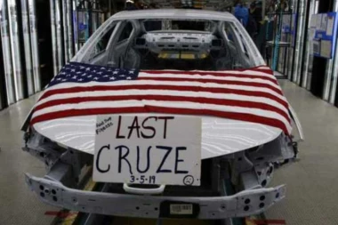 KRAJ ZA ŠEVROLET KRUZ: Više od 1.000 radnika će možda ostati bez posla