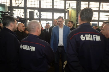(FOTO) Predsednik Srbije u Goši FOM: Država će izdvojiti polovinu sredstava za nove mašine!