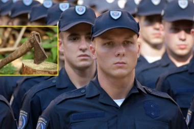 Bizaran napad u Leskovcu: Sekirom na policajce!