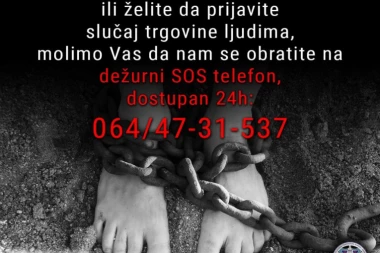 Otvorena SOS linija u borbi protiv trgovine ljudima i eksploataciji ljudi bilo koje vrste
