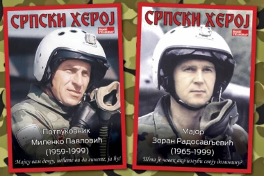 SAMO U SRPSKOM TELEGRAFU: U subotu poklon poster pilota-heroja koji su branili Srbiju od NATO agresije