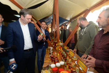 VUČIĆ U LAZAREVU: Med je naša velika šansa