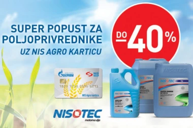 Super popust za poljoprivrednike uz NIS agro karticu