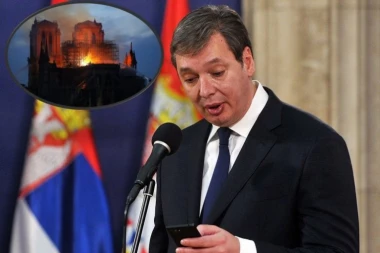 Vučić: Spremni smo da pomognemo obnovu simbola Francuske