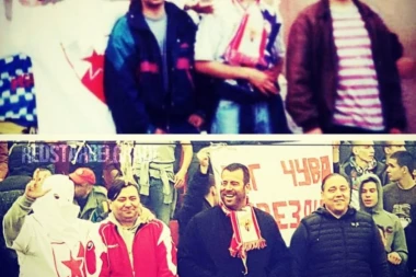 (FOTO) Ista ljubav, isto mesto, ista strast: Četvorica "delija" održala lekciju odanosti Zvezdi na "Marakani"!