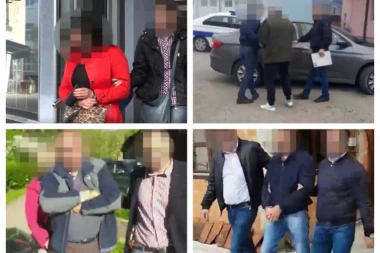 (VIDEO) Opštinski vrh sa lisicama na rukama! Ovako je izgledalo hapšenje Božića i ekipe mutnije od Dunava