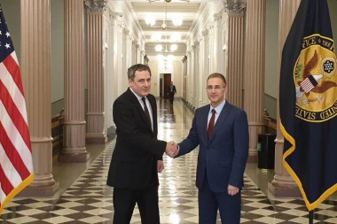 Stefanović u Stejt departmentu sa Metjuom Palmerom