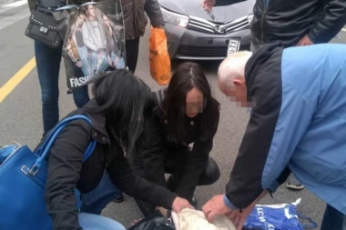 (FOTO) Republika na licu mesta: Taksista kod Hiltona oborio ženu, prizor zastrašujuć!