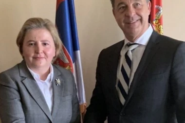 Zagorka Dolovac sa Seržom Bramercom u Beogradu