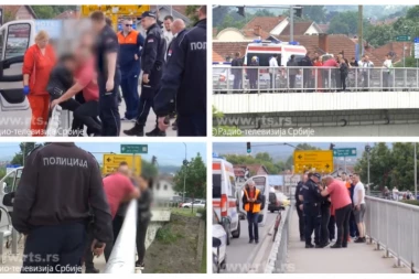 (UZNEMIRUJUĆI SNIMAK) Potresni trenuci spasavanja! Kraljevčanka preskočila ogradu, 30 minuta stajala na ivici smrti