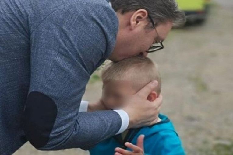 "Čiko, hoću i ja da budem predsednik": Pogledajte kako je izgledao Vučićev susret sa jednim hrabrim dečakom