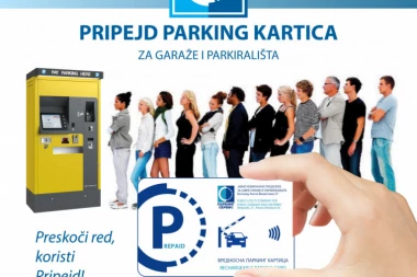 Od danas nova uslugu plaćanja parkiranja putem PRIPEJD PARKING KARTICE!