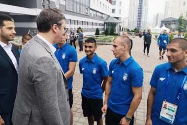 Vučić u Minsku posetio sportiste pred početak Evropskih igara!