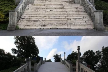 (FOTO) Vesić: Završavamo obnovu Velikog stepeništa na Kalemegdanu