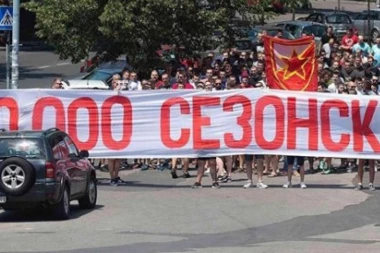 Korteo Zvezdinih navijača krenuo na "Marakanu" sa jednim ciljem!