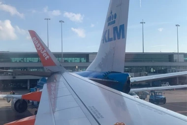 Sudar aviona na aerodromu u Amsterdamu! Putnike uhvatila panika