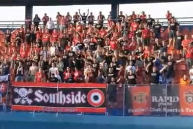 Ultrasi Spartaka iz Trnave  u Banja Luci poslali moćnu poruku srpskim navijačima!