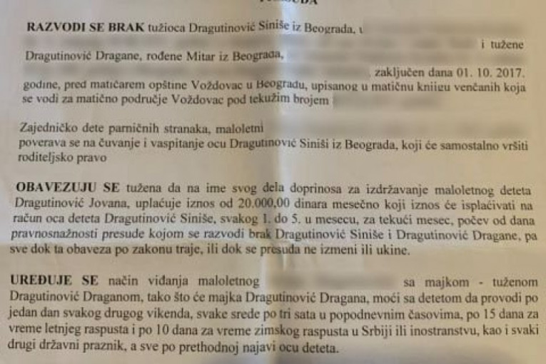 Materijali do kojih je ekskluzivno došao Srpski telegraf