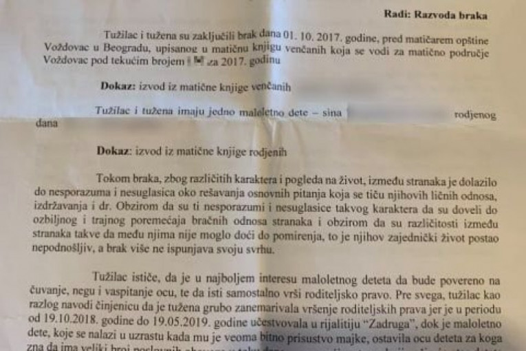 Materijali do kojih je ekskluzivno došao Srpski telegraf