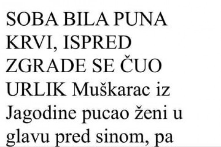 Materijali do kojih je ekskluzivno došao Srpski telegraf