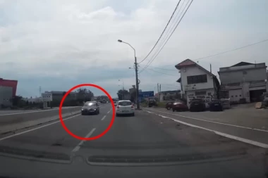 (VIDEO) KO TI DADE DOZVOLU?! Jeziva scena na Zrenjaninskom putu, bahati vozač divljao suprotnom trakom!