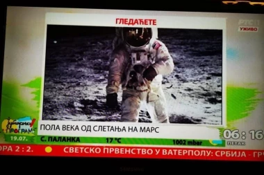 Blamaža javnog servisa: RTS obeležio sletanje na Mars umesto na Mesec