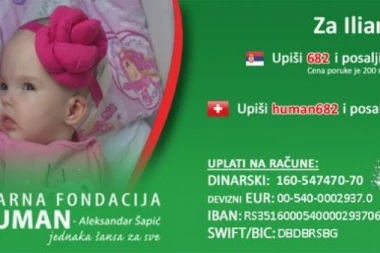 Za Ilianin život! Pomozimo devojčici da preživi, naše malo je za nju sve