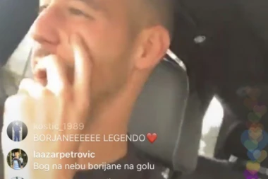 (FOTO) Borjanova žena upalila lajv na Instagramu sa golmanom Zvezde, a prava ludnica je nastala kada se javio ON!