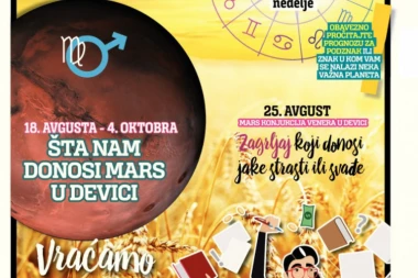 Danas cenjenim čitaocima poklanjamo magazin Astro: Saznajte sve o tranzitnom uticaju Marsa