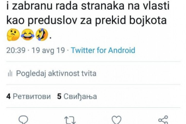 Jeremićev funkcioner Gajić: Moramo zabraniti sve stranke na vlasti, jedino tako hoćemo na izbore!