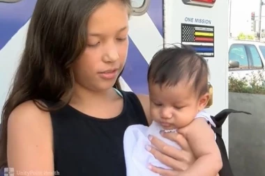 (VIDEO) Beba prestala da diše, sestra (11) joj spasla život