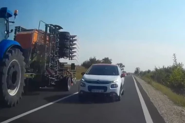 (VIDEO) Ako vidite ovog vozača - bežite! Rumljanin snimio kako je izbegao sigurnu smrt