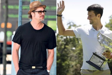 Kakav šmeker: Pred punom salom Bred Pit rekao da je veliki fan Novaka Đokovića!