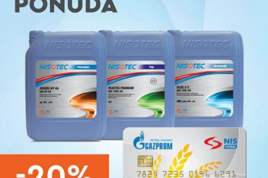 Niže cene NISOTEC proizvoda na benzinskim stanicama NIS-a
