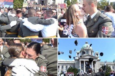 (FOTO) ONI SU PONOS SRBIJE: Dirljive slike sa promocije oficira Vojske Srbije