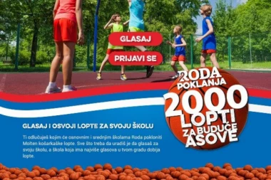 SVI NA GLASANJE - RODA DELI 2.000 KOŠARKAŠKIH LOPTI!