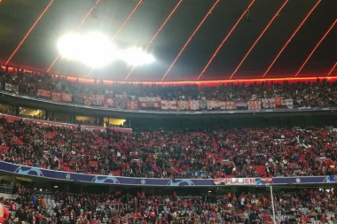 (VIDEO) "Delije" nadglasale ceo Minhen: Zvezda na "Alijanc areni" kao na "Marakani"!