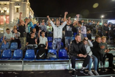 (FOTO) Ovako se bodri Zvezda u Beogradu!