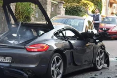 (VIDEO) Eksplozija na Vračaru: Pogledajte prvi snimak uništenog "poršea"