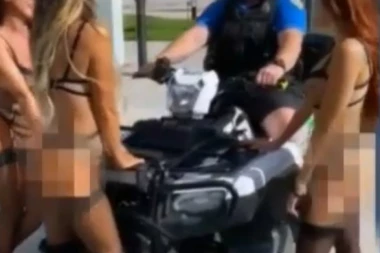 (VIDEO) Hapšenje koje je potreslo Ameriku: Policajac privodi tri zanosne devojke