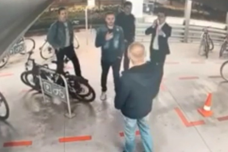 (VIDEO) Bastać juri Vesićevog vozača kroz garažu! Isplivao šok snimak pokušaja napada