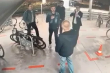 (VIDEO) Bastać juri Vesićevog vozača kroz garažu! Isplivao šok snimak pokušaja napada