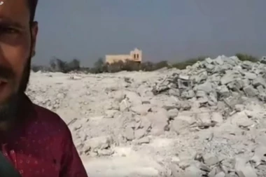 (VIDEO) Kuća sravnjena do temelja: Ovde je ubijen vođa ISIS