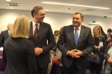 (VIDEO) Vučić ispreskakao Tačija u Briselu: Hašime, šta se praviš da ne razumeš srpski?!