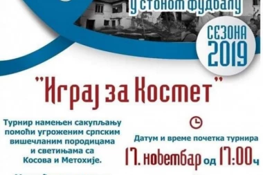 Sa reči na dela, svi za Kosmet: Humanitarni turnir za pomoć srpskim porodicama i svetinjama na Kosovu i Metohiji!