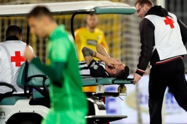 Bez duže pauze: Partizanov Crnogorac nije teže povređen!