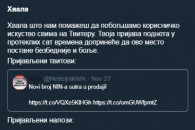 Veliki broj prijava: Tviter administratori razmatraju šta da rade sa NIN-om
