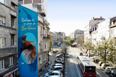 Orao krstaš dobio mural u Beogradu